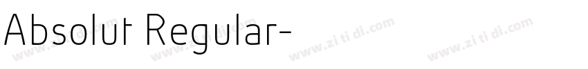Absolut Regular字体转换